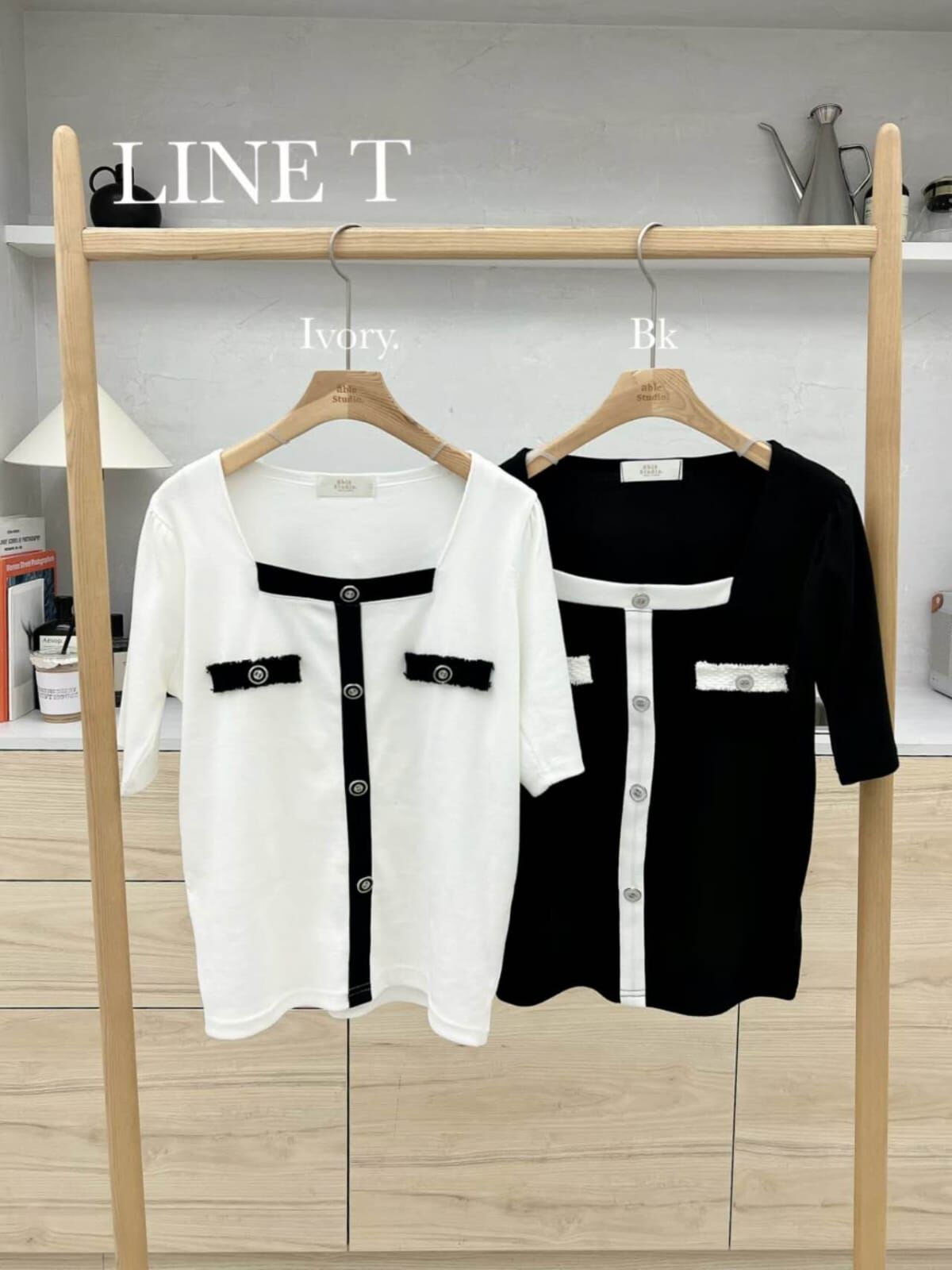 AS6130 撞色小香上衣