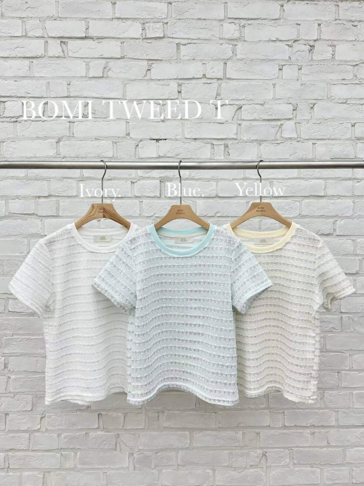 AS6147 清新色系橫紋上衣