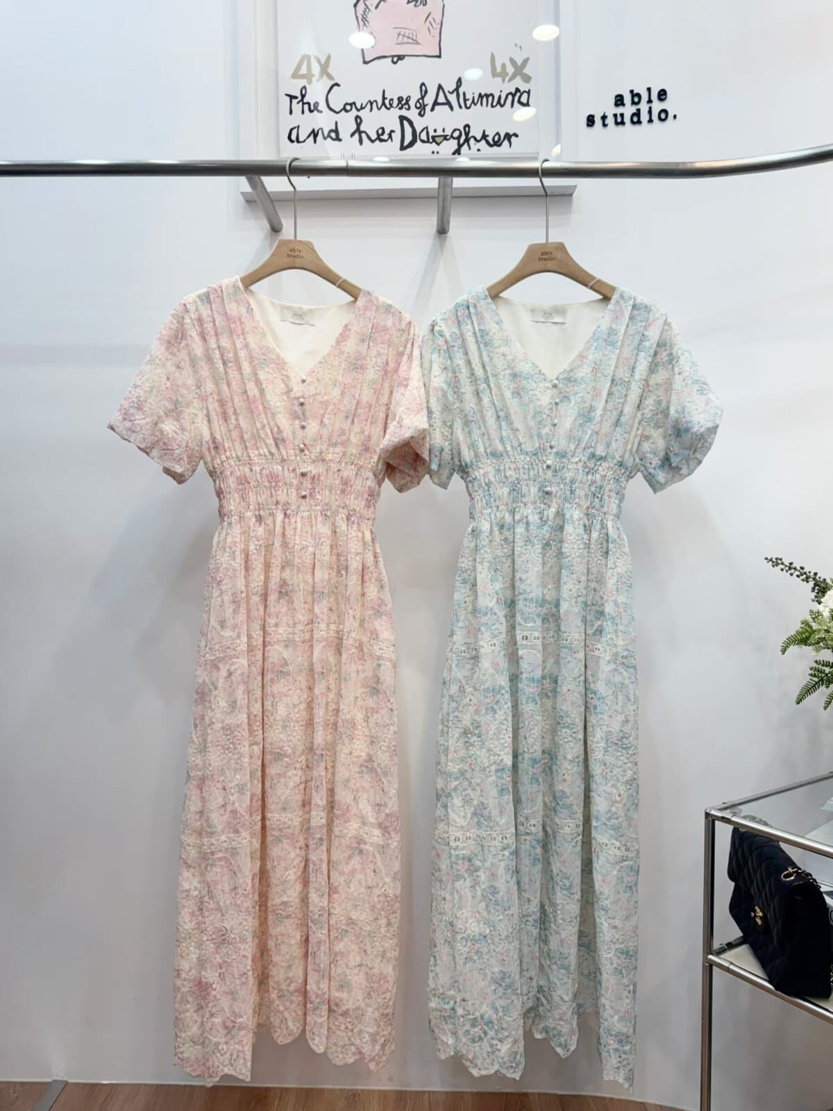 AS6152 法式田園V領連身裙