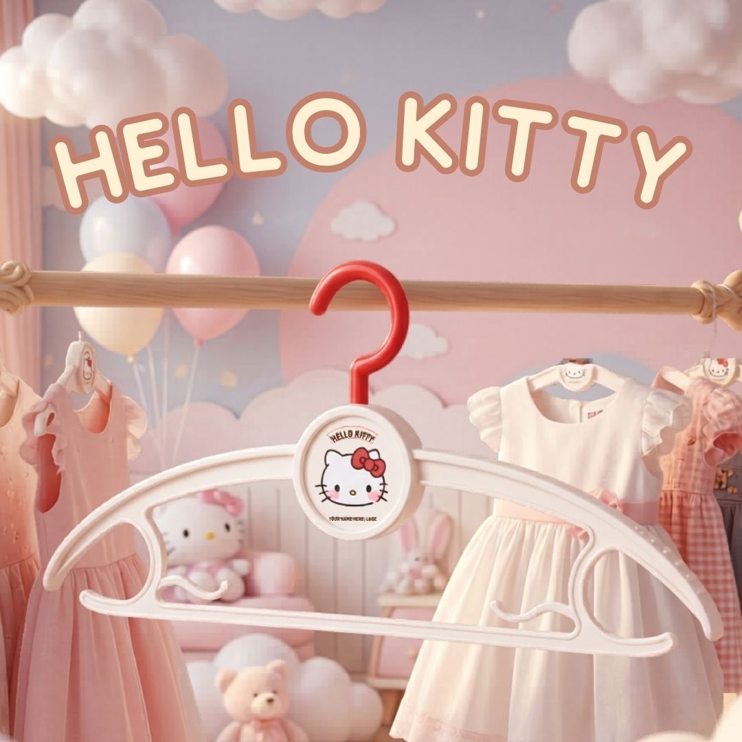 Hello Kitty Sanrio|多功能衣架 晾衫架 【5個裝 】