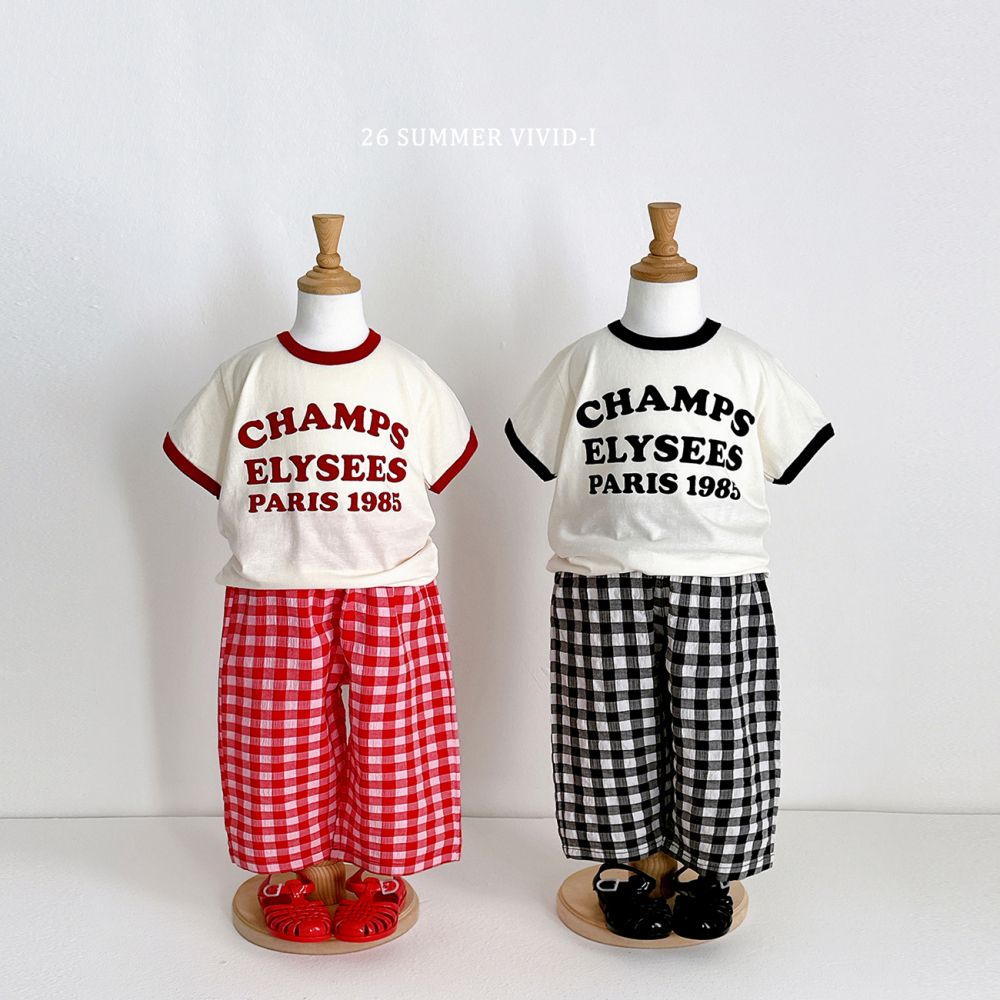 90-140 VV 輕薄基本格紋褲 4色