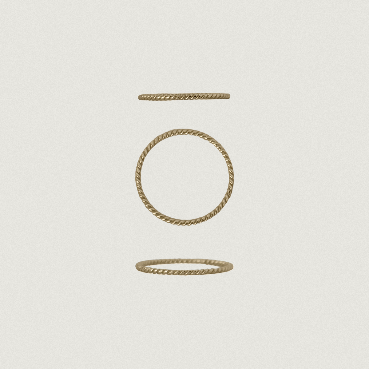 ZHU - 14K金螺旋經典細戒