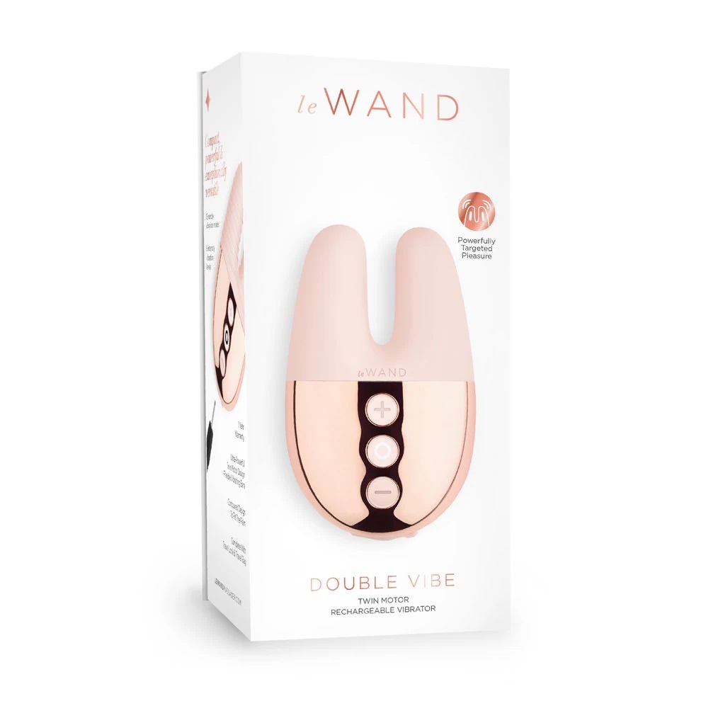〔美國品牌〕Le Wand 雙重震動迷你震動器 - 玫瑰金色