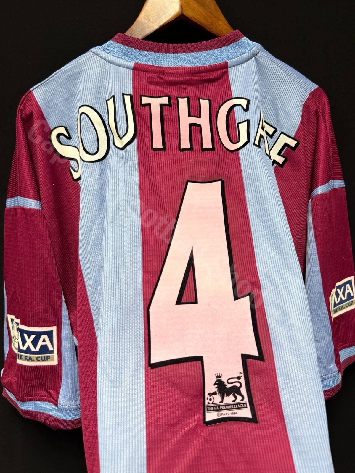 Aston Villa 1999-2000 FA Cup Final Reebok Home Shirt #4