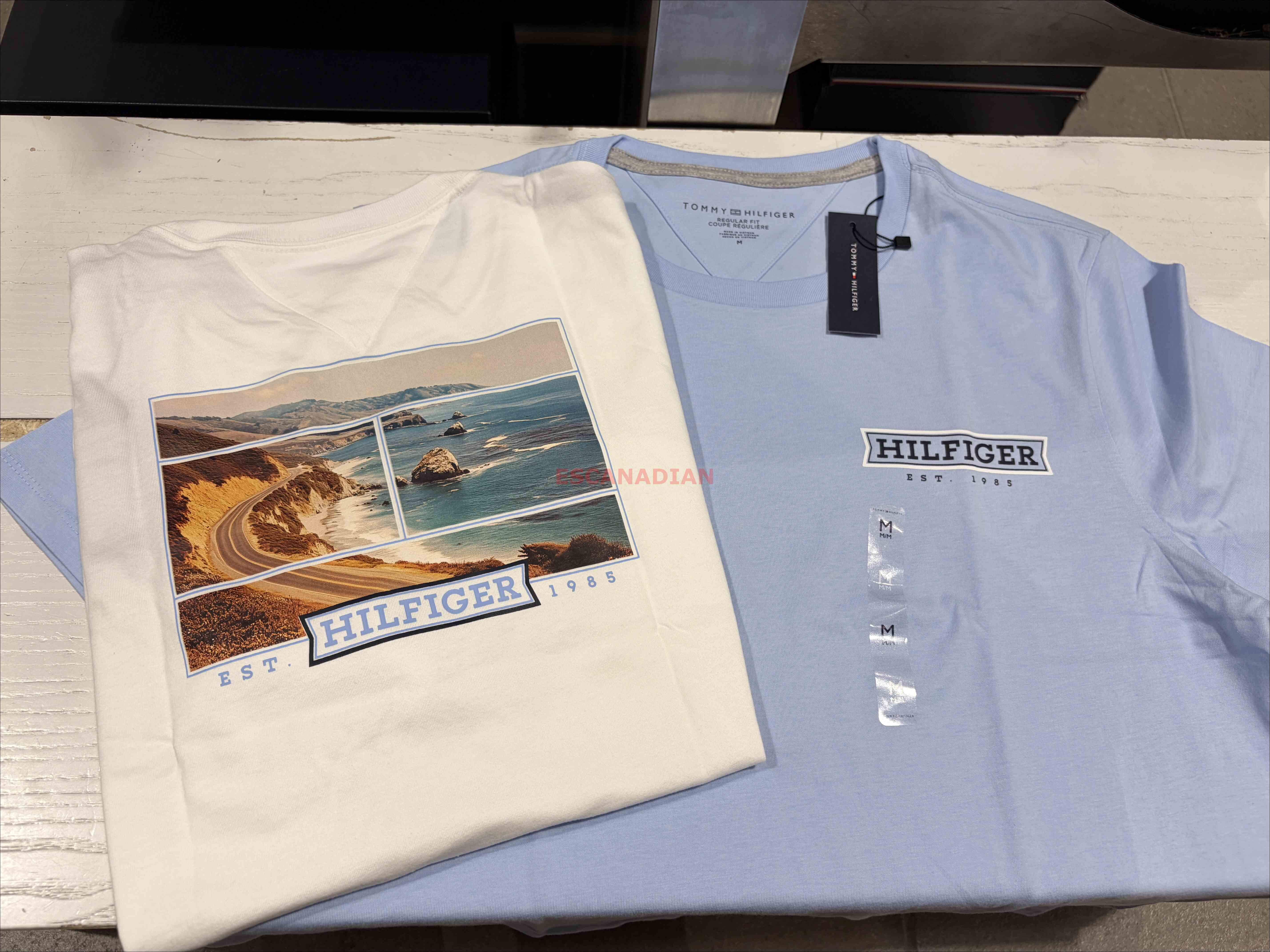 TOMMY 男大人 夏季圖案 正反圖案 短TEE (2色)