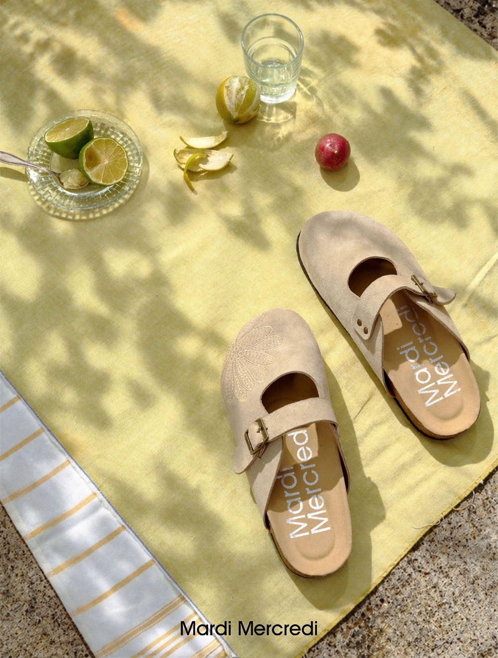 新款！MARDI MERCREDI CLASSIQUE MARYJANE SUEDE MULE (3 Colours)