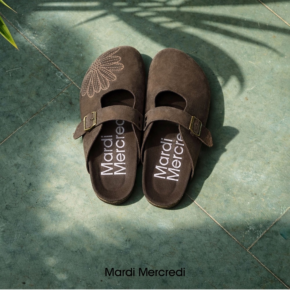 新款！MARDI MERCREDI CLASSIQUE MARYJANE SUEDE MULE (3 Colours)