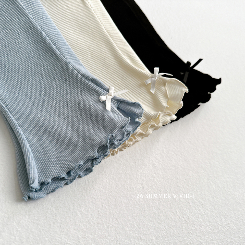 90-140 VV 緞帶7分喇叭褲 3色