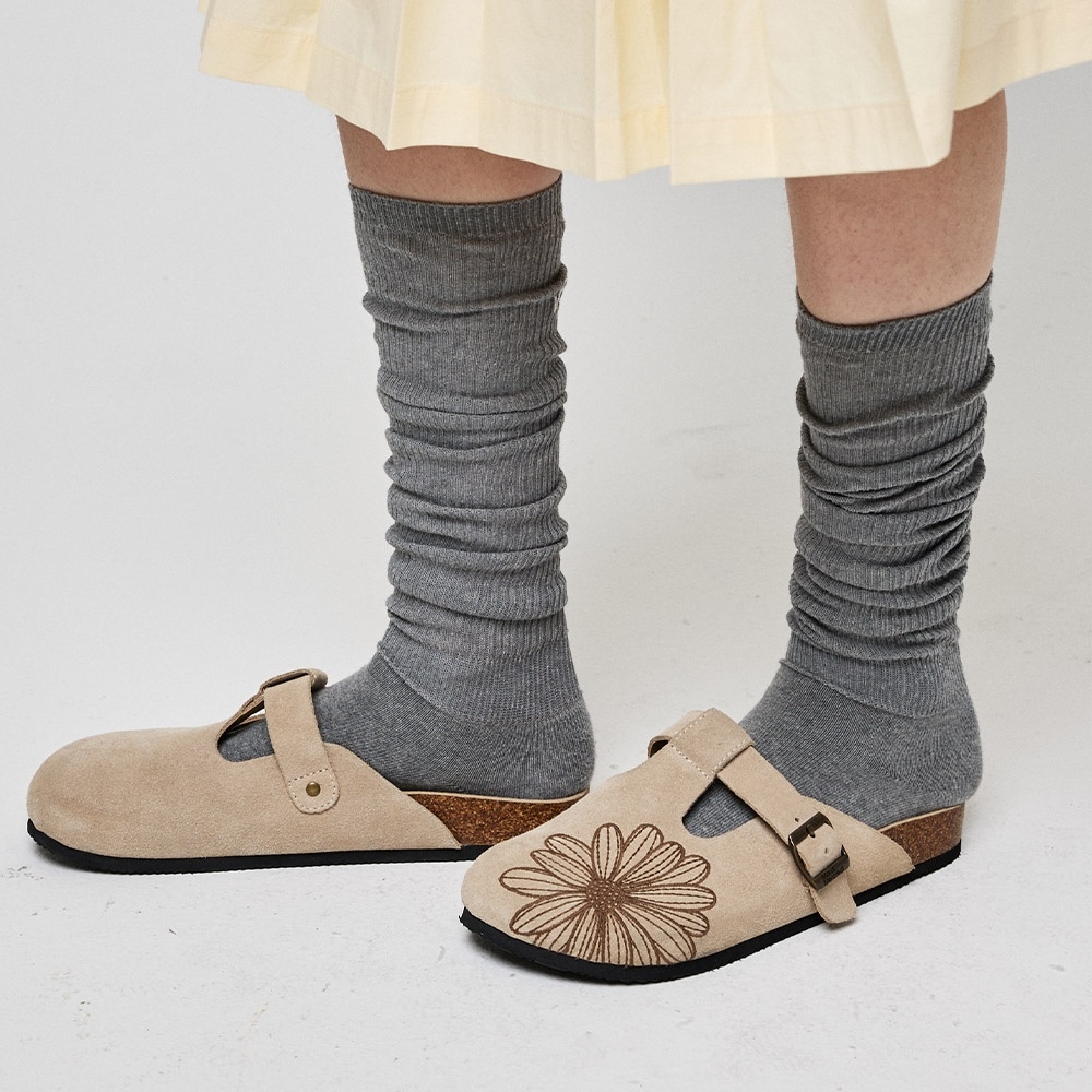 限時優惠｜MARDI MERCREDI CLASSIQUE T-STRAP SUEDE MULE (4 Colours)