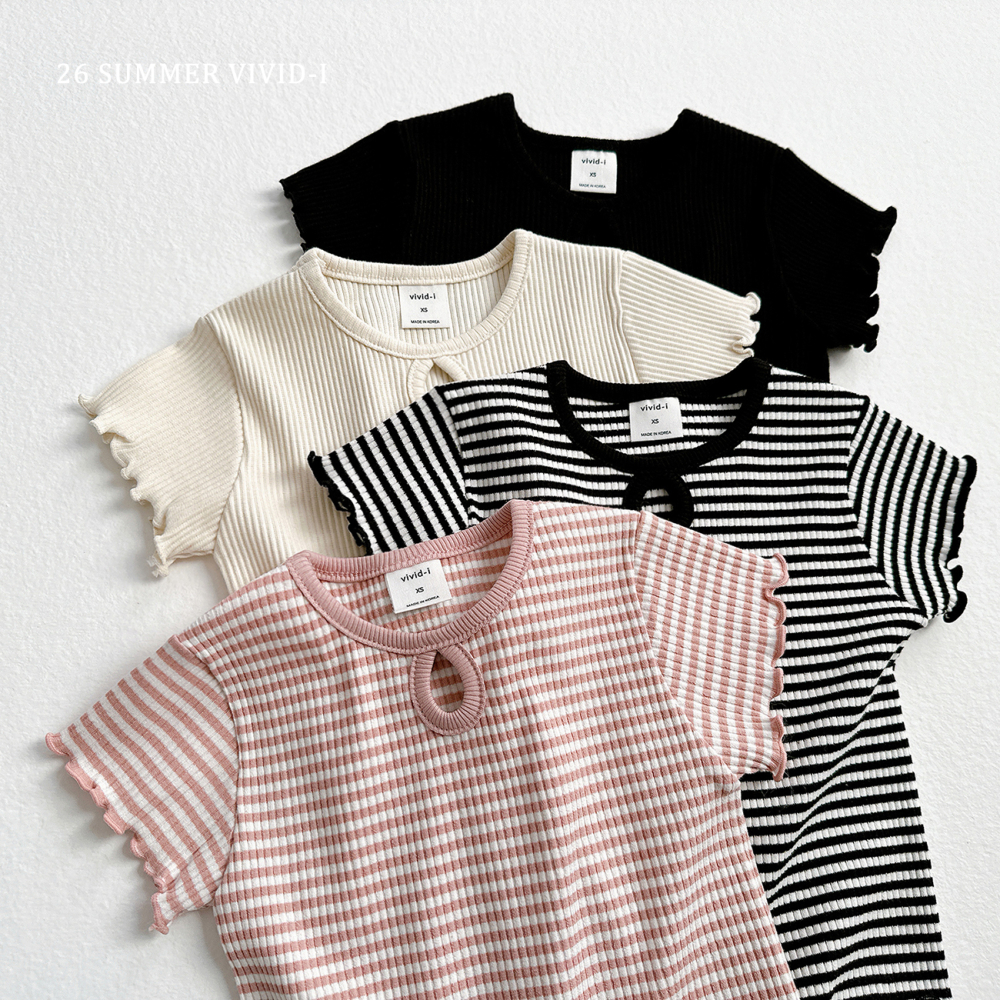 90-140 VV 鏤空木耳捲邊上衣 4色