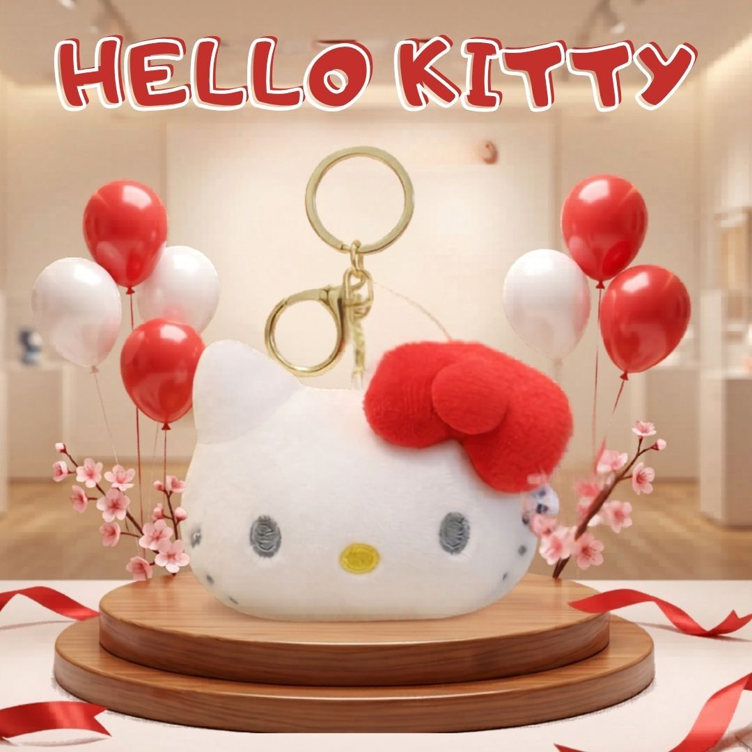 Hello Kitty Sanrio 毛絨公仔鎖匙扣飾物