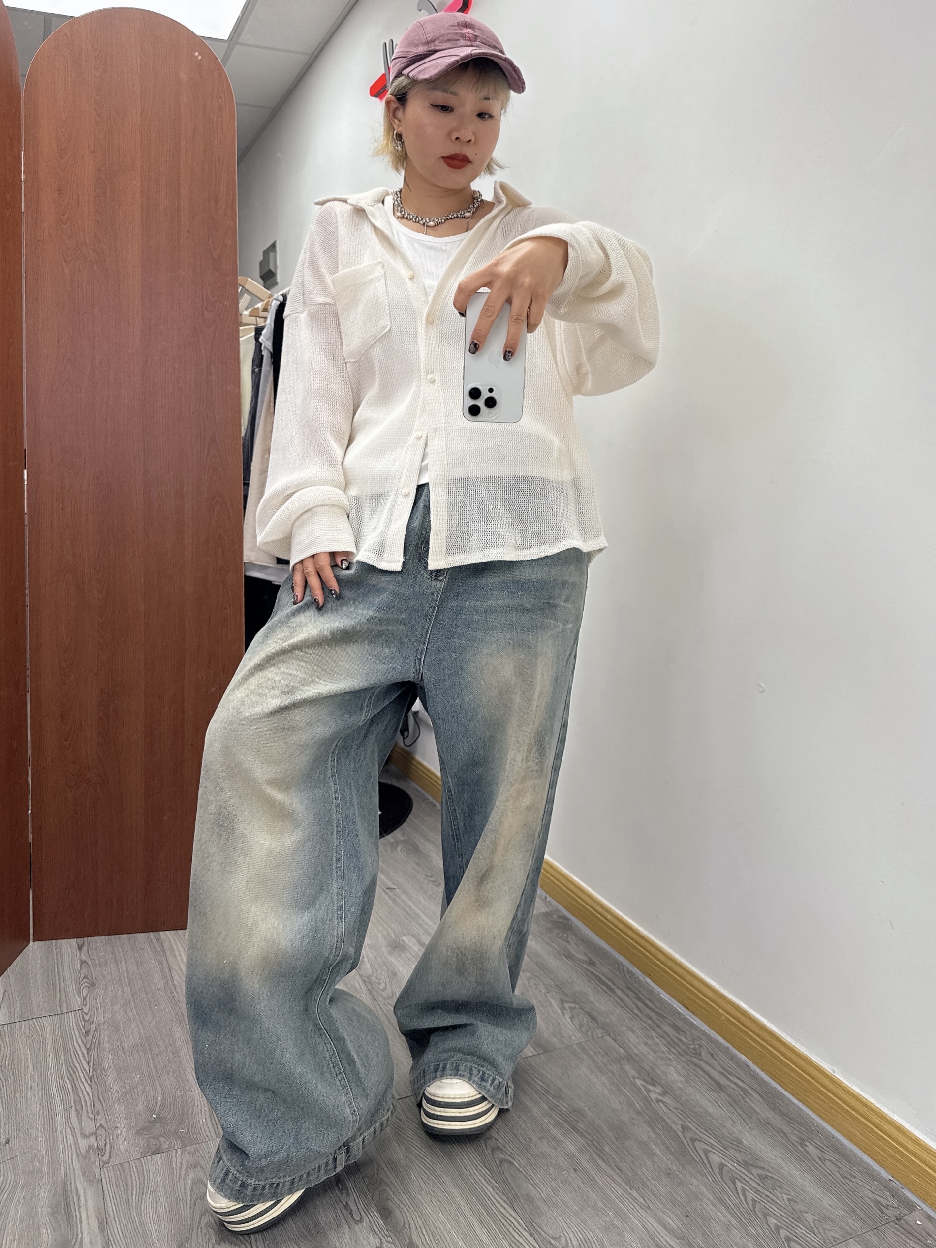有型Dirty仔牛仔褲