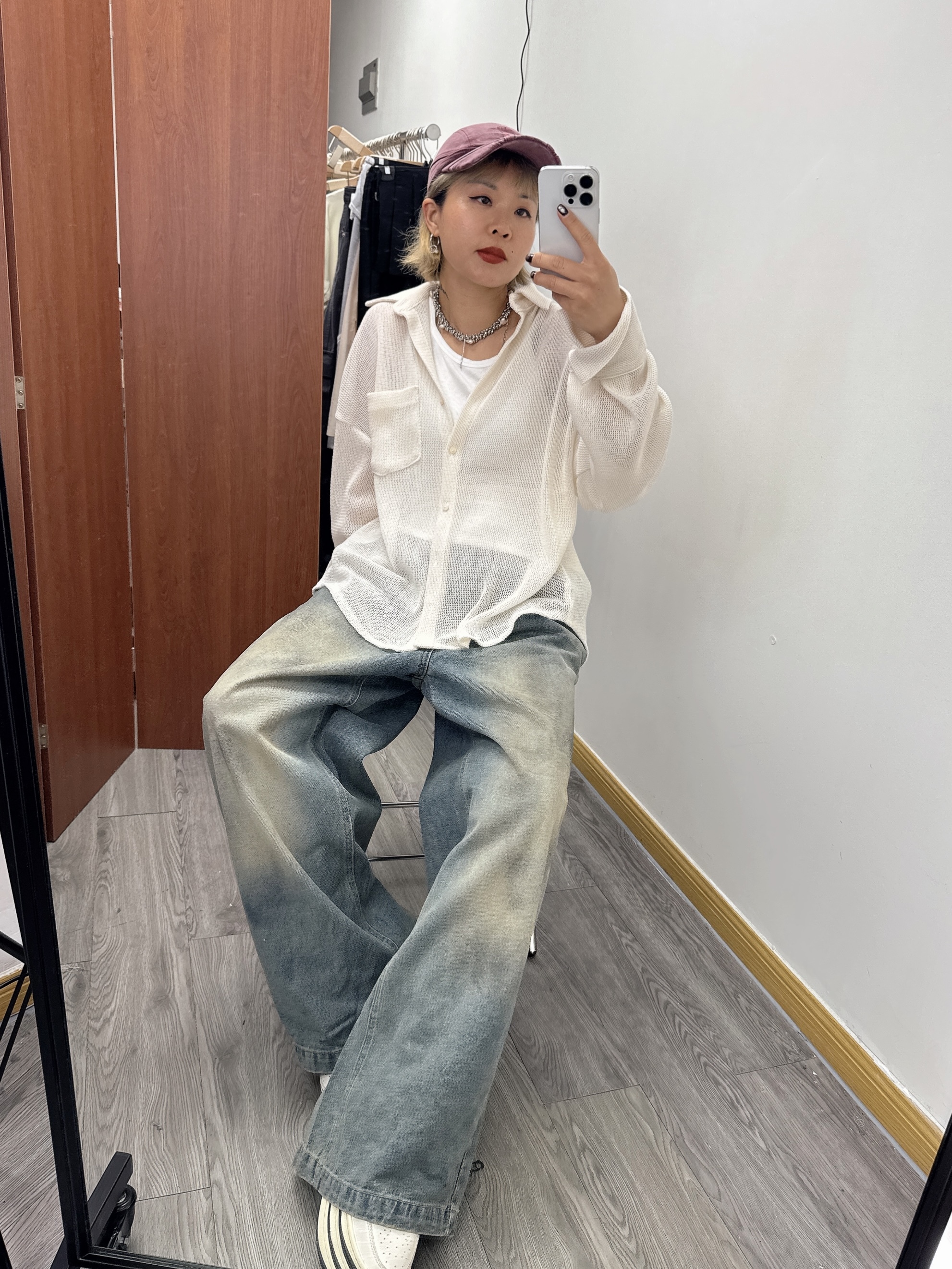 有型Dirty仔牛仔褲