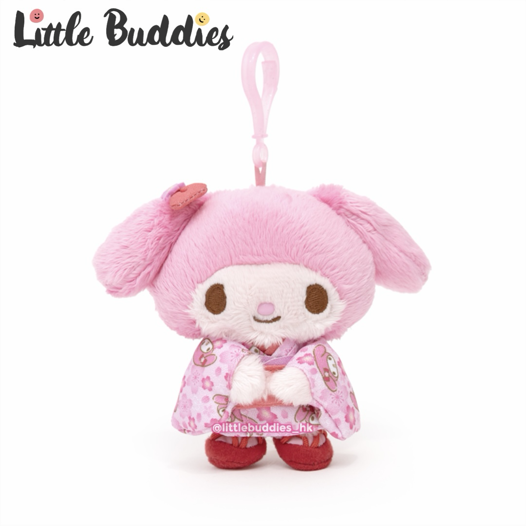 美版 Sanrio 櫻花粉紅和服造型 公仔匙扣