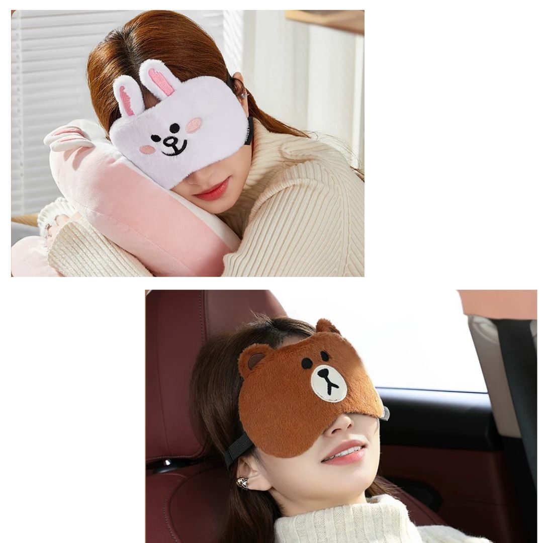 LINE FRIENDS 眼罩 |Cony (包含可拆冰袋)