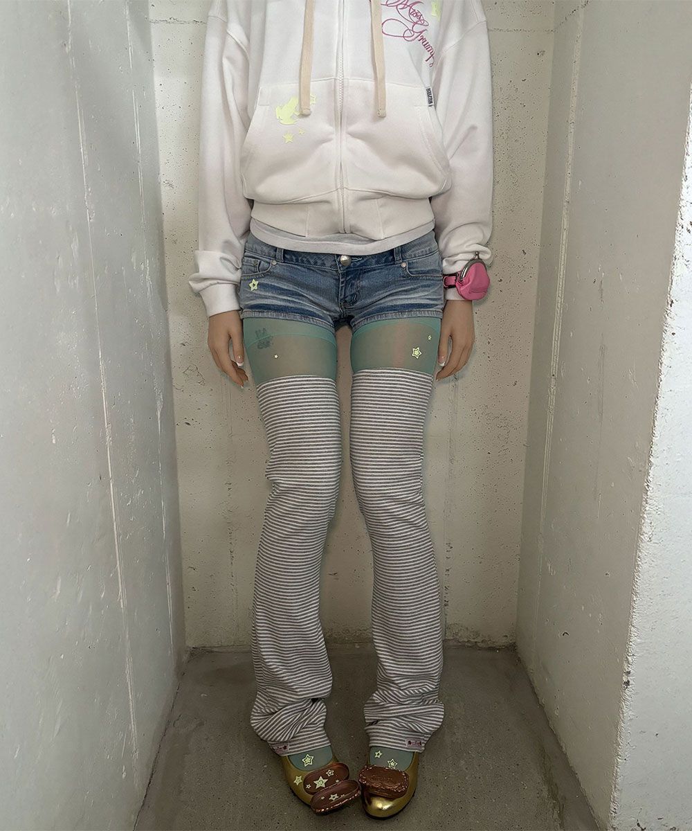 SCULPTOR 條紋腿套 花灰色 SC26S649MG