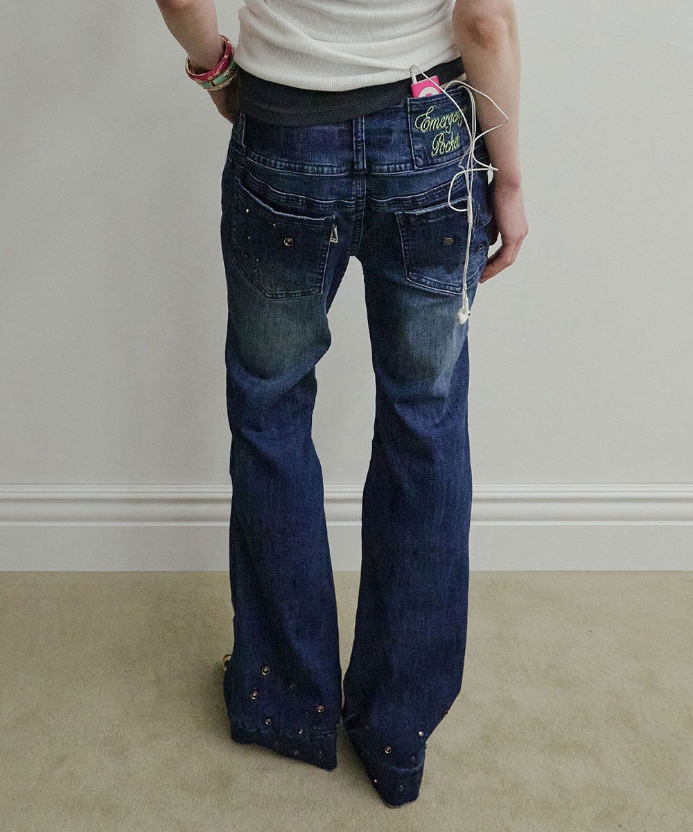 SCULPTOR DIY Bootcut 靴型牛仔褲 中藍 SC26S409MB