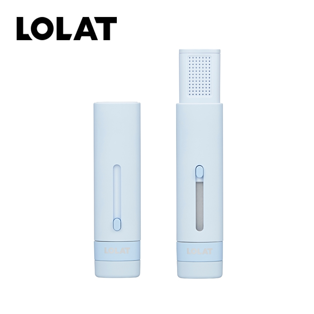 LOLAT單段過濾伸縮旅行用蓮蓬頭-藍色HS604U