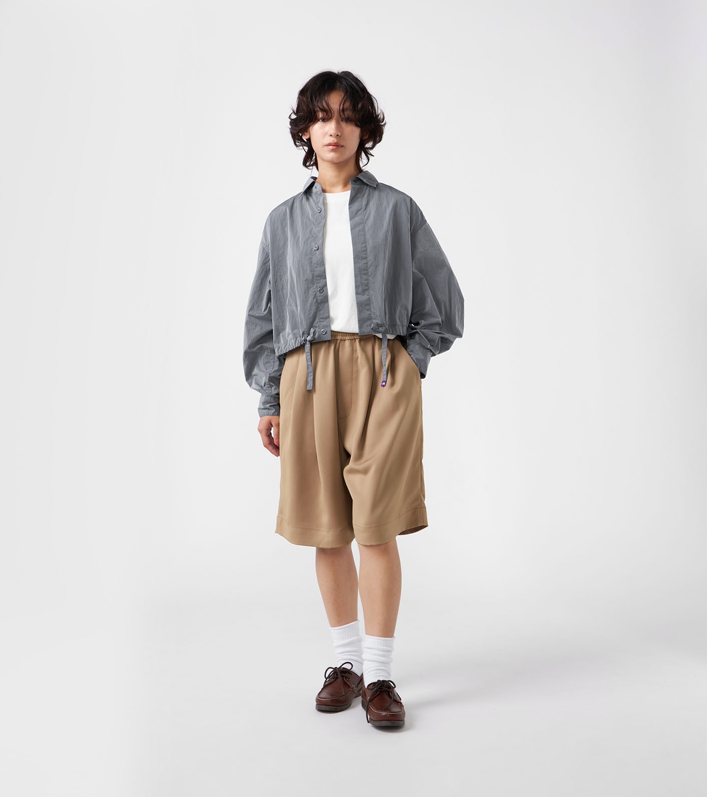 限時折扣預購┃女版 日本 TNF 紫標 Nylon Taffeta Field Cropped Shirt Jacket 短版 外套