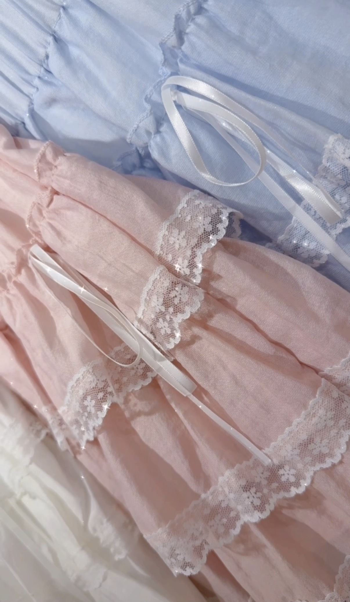 Double ribbon lace bottom