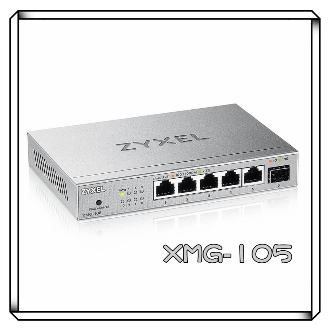Zyxel 合勤XMG-105 5 埠 2.5G Multi-Gig 無網管交換器