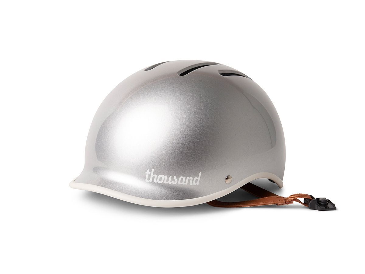 Thousand HERITAGE 2.0 單車和滑板安全帽 閃亮銀