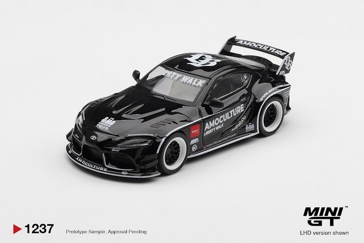 PO-$99 * MINI GT * 1:64 1237 Toyota GR Supra LB★WORKS AMOCULTURE RHD