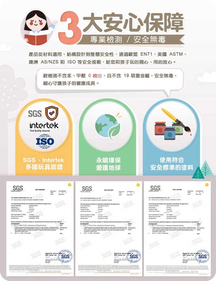 Mentari 木製玩具3大安全保障