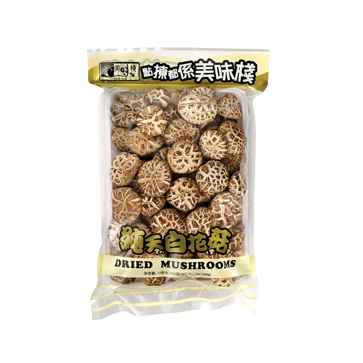 港味食譜 - 美味棧 純天4-5白花菇 340g (一包) + 美味棧 小卷花膠 300g (一包) + 美味棧 鮑魚瑤柱汁 380g (一枝)  + 美味棧 古法頭抽 450ml (一枝) + 濃縮鮮雞汁430g (一枝)