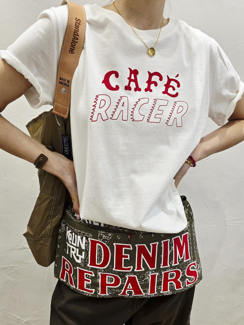 CAFE RACER印花★復古美式字母棉T