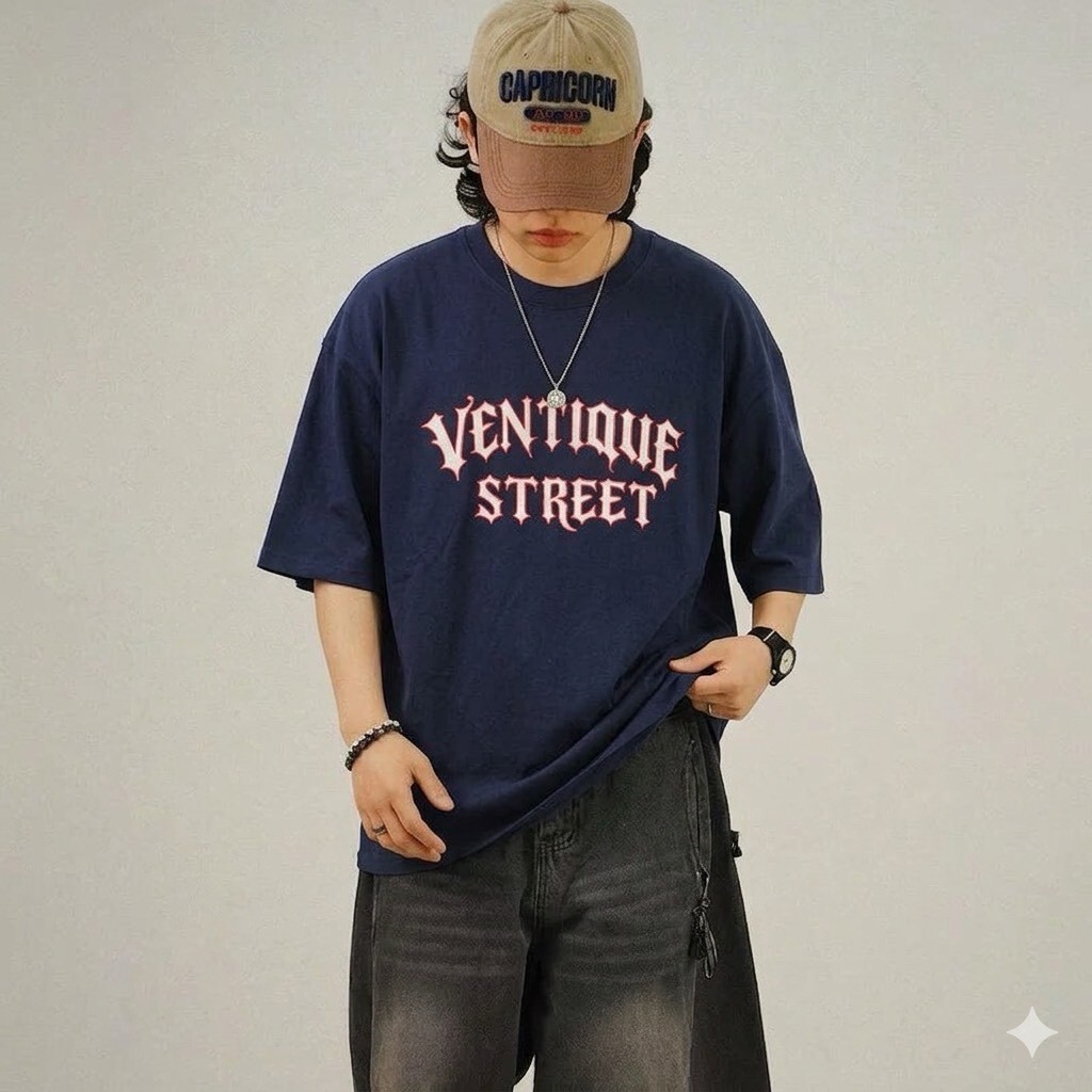 『RB』【現貨】STREET ‧ 哥德字體標語重磅寬版短 T