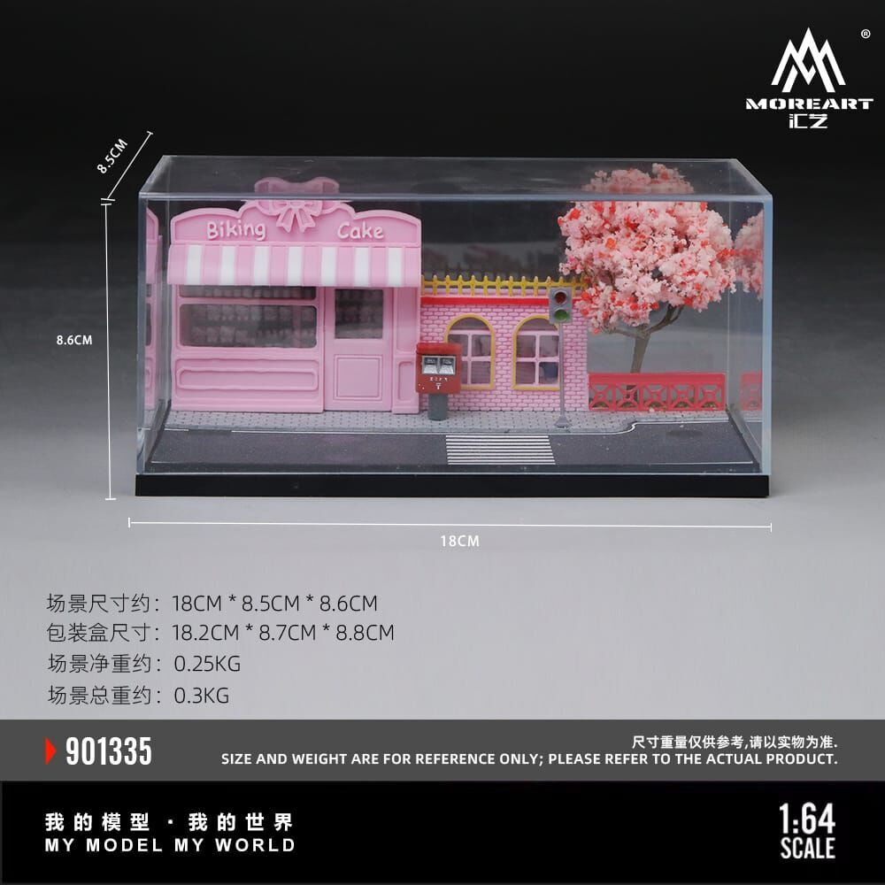 PO-$180 * MOREART * 1:64 DIORAMA - PINK DOLL STORE SCENE
