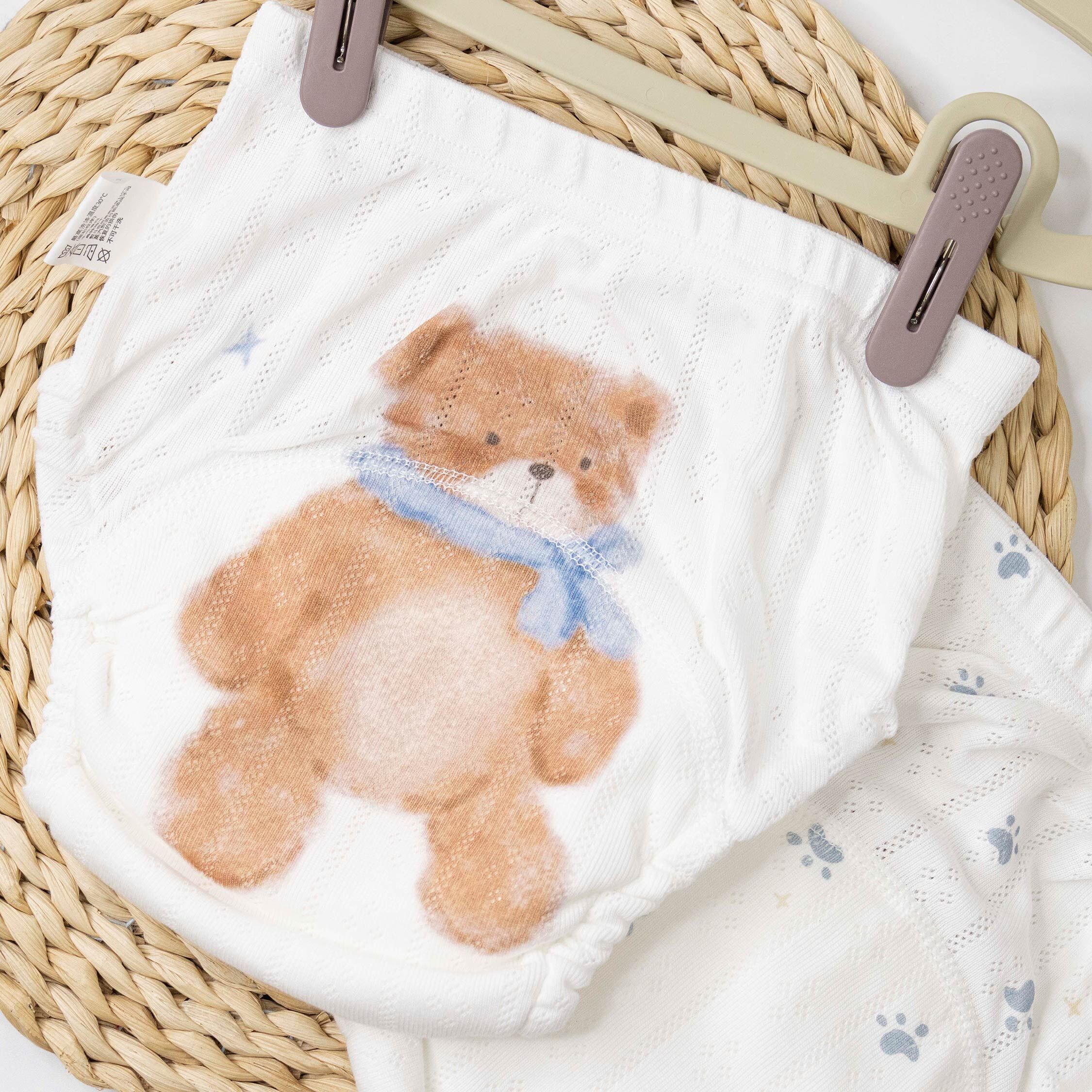 抗菌圍巾小熊學習褲(兩入一組) (JS0393)