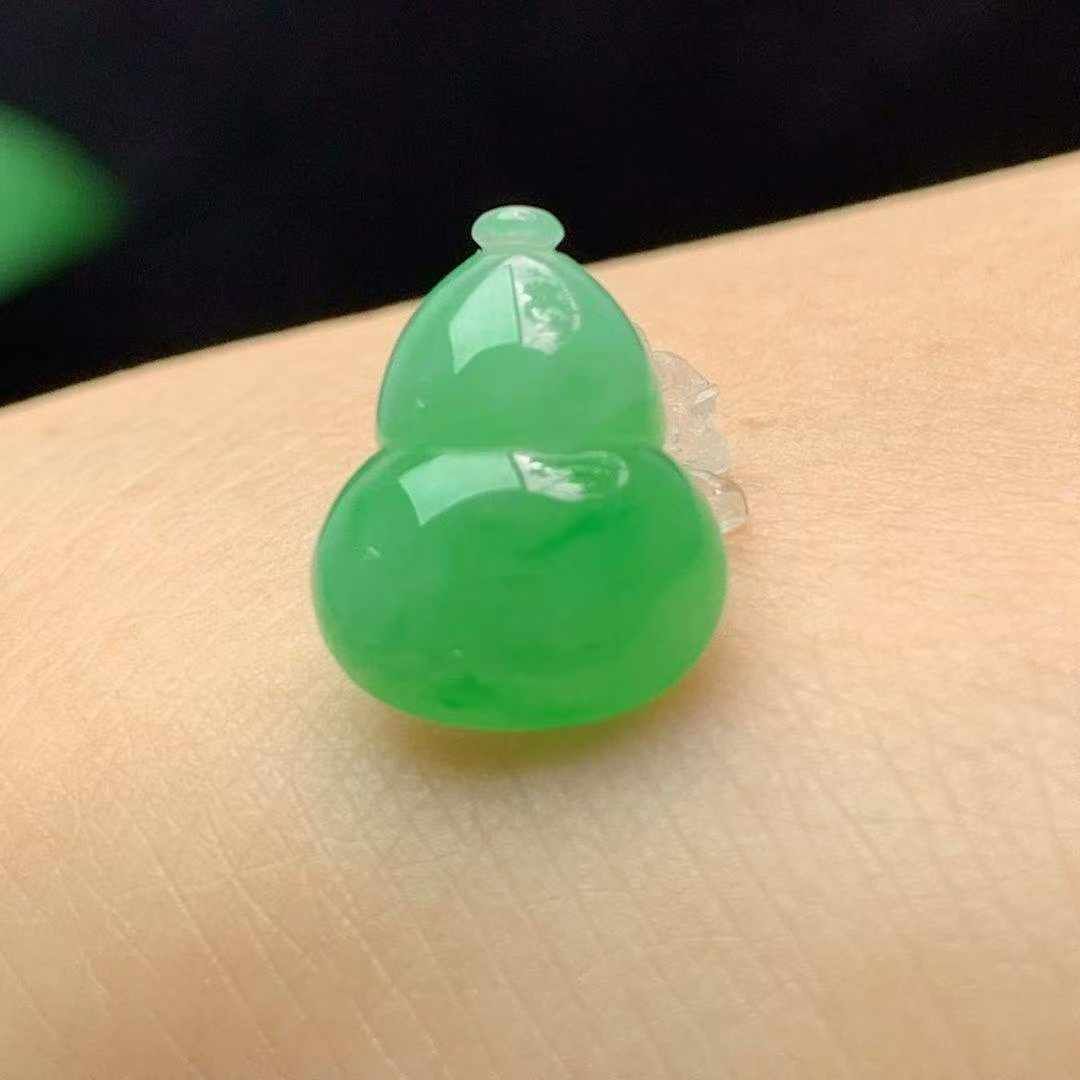 翡翠飄綠葫蘆,天然翡翠A玉, 緬甸玉, Jade, Jadeite