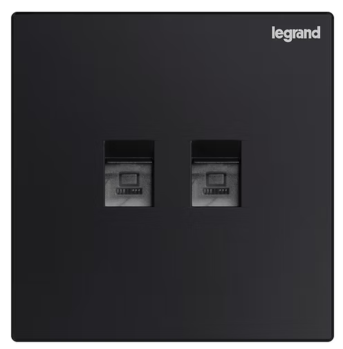 Legrand 羅格朗 Galion 兩位cat5e 電腦插座 (白色/香檳金/深沙銀/玫瑰金/碳素黑/櫻花粉)