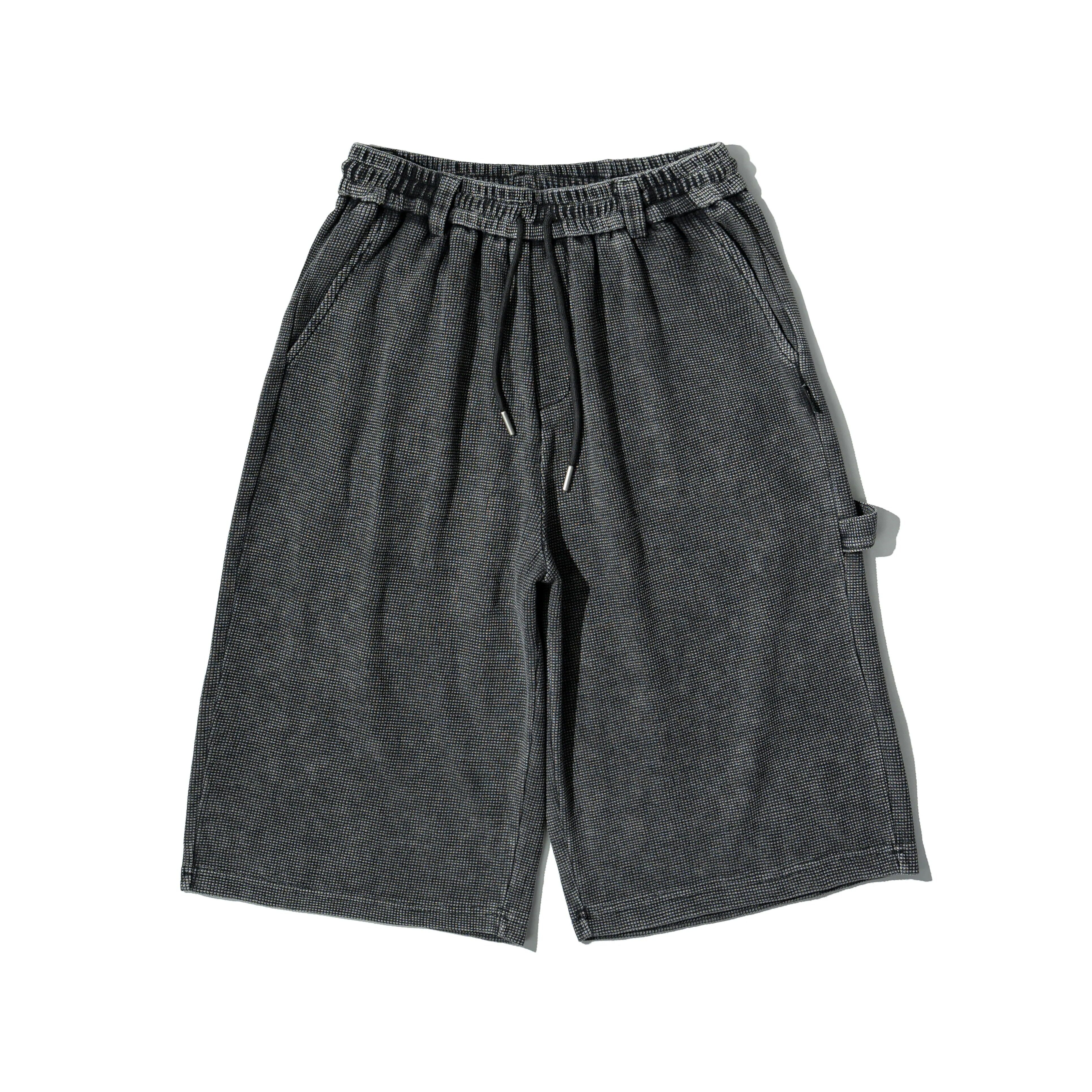 【車庫服飾】AGILITY Washed Waffle Cropped Pants 水洗華夫格 七分褲 [WFS]