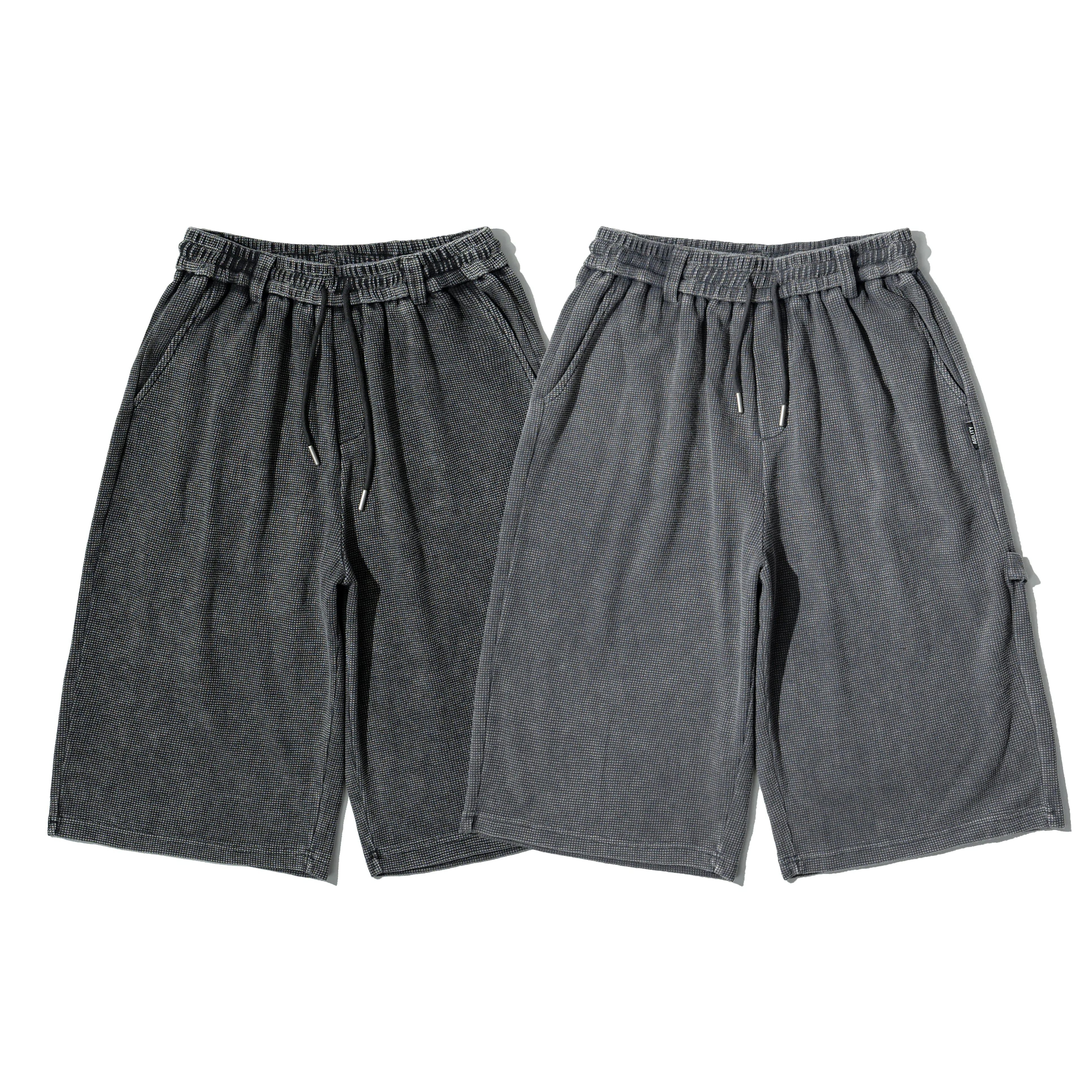 【車庫服飾】AGILITY Washed Waffle Cropped Pants 水洗華夫格 七分褲 [WFS]