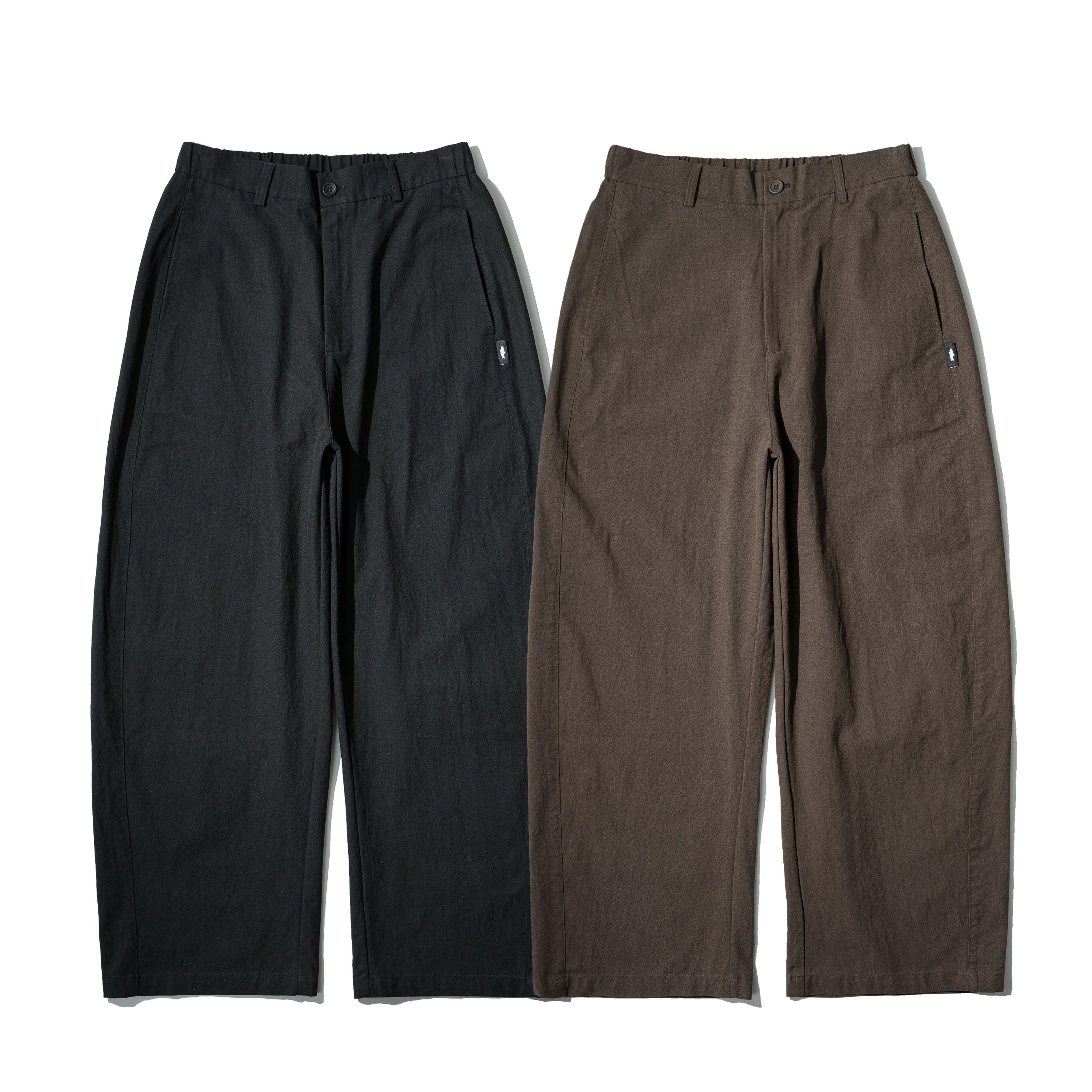 【車庫服飾】AGILITY Cotton linen Curved Pants 彎刀 棉麻長褲 [P25]