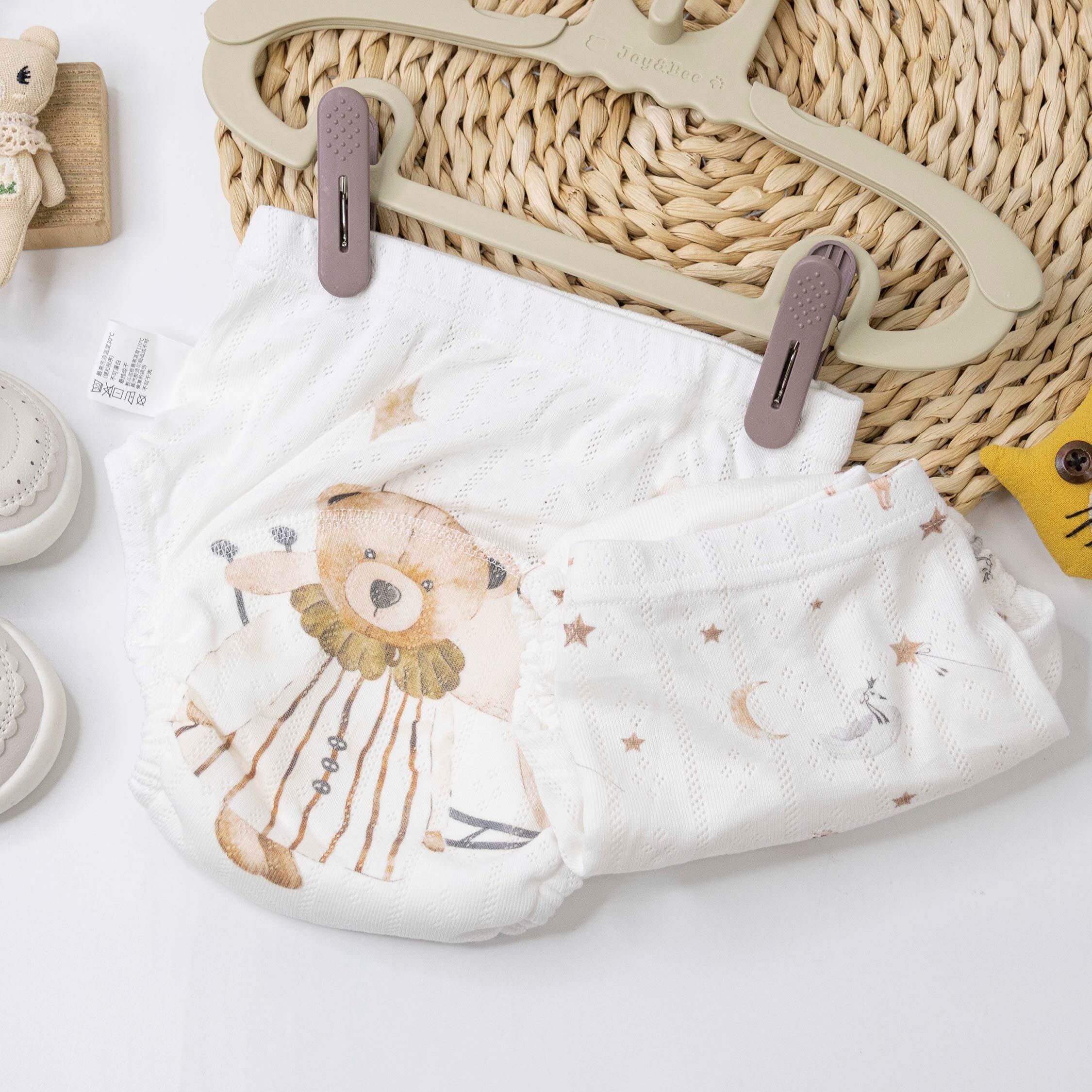 抗菌熊兔舞台學習褲(兩入一組) (JS0391)