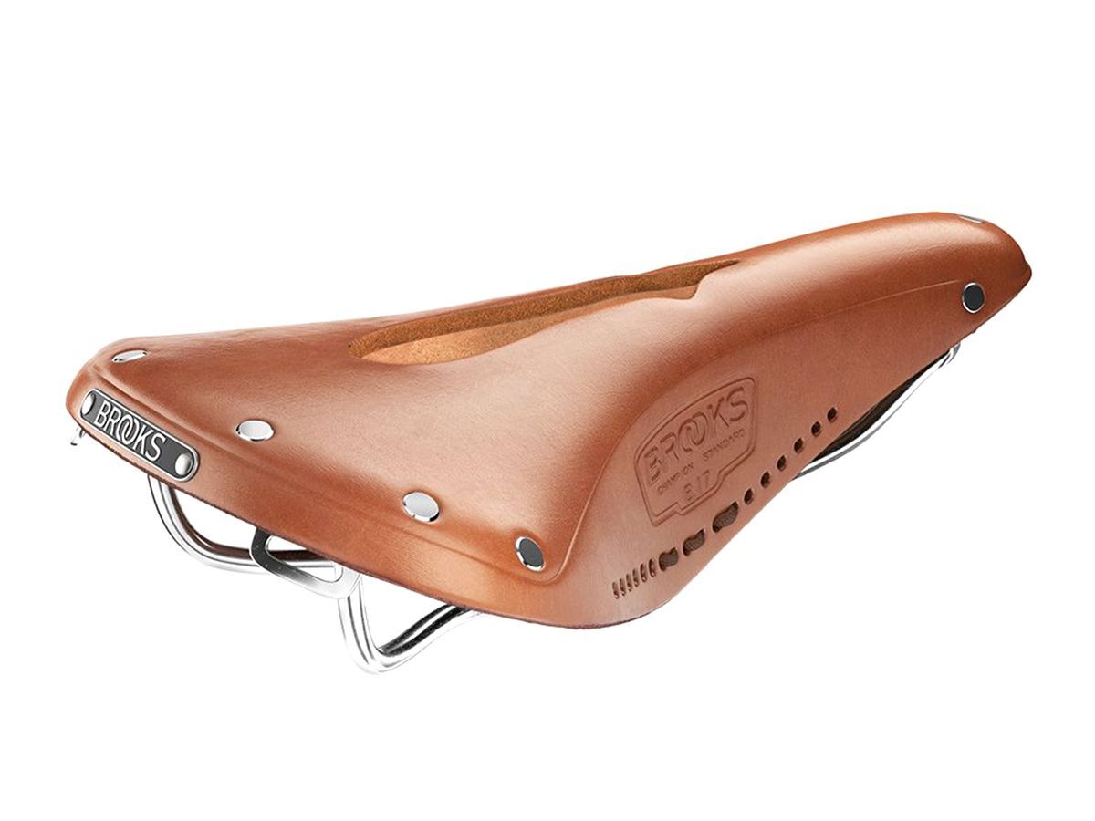 Brooks B17 Carved 皮革座墊 蜂蜜色