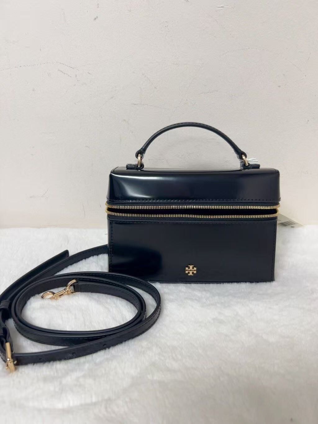 【預購】H042901 TORY BURCH  黑色平滑皮革盒子包