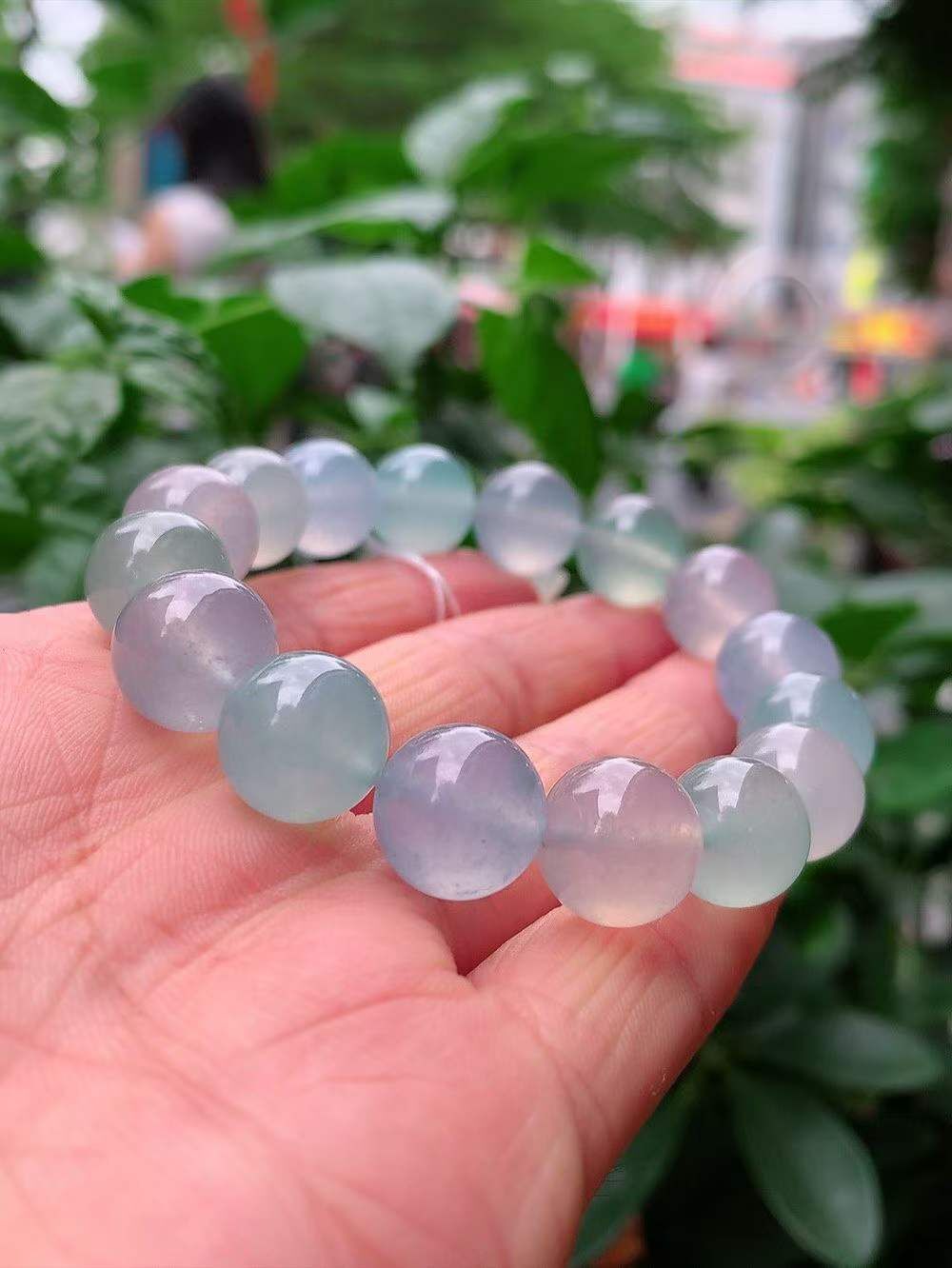 翡翠高冰多寶手串 (12.8mm直徑),天然翡翠A玉, 緬甸玉, Jade, Jadeite