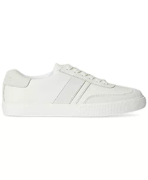 [USW] LAUREN RALPH LAUREN WHITE WOMEN'S BRAYLEE ROUND TOE SNEAKERS, UZZ231 (UZZ231)