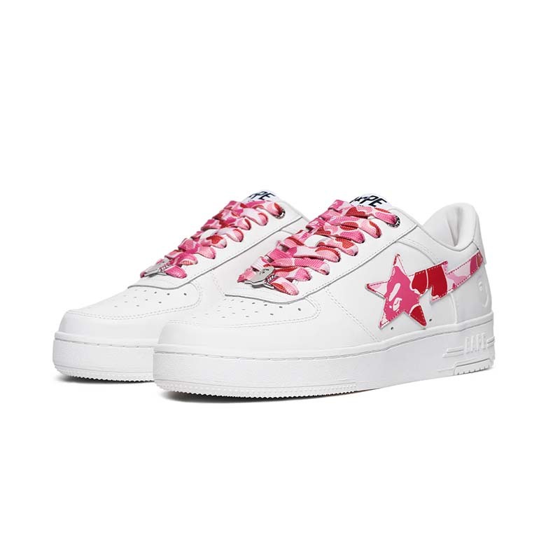 A Bathing Ape Abc Camo BAPE STA M1 粉迷彩 流星鞋 白色 男鞋 BAPE-629 [台灣現貨]