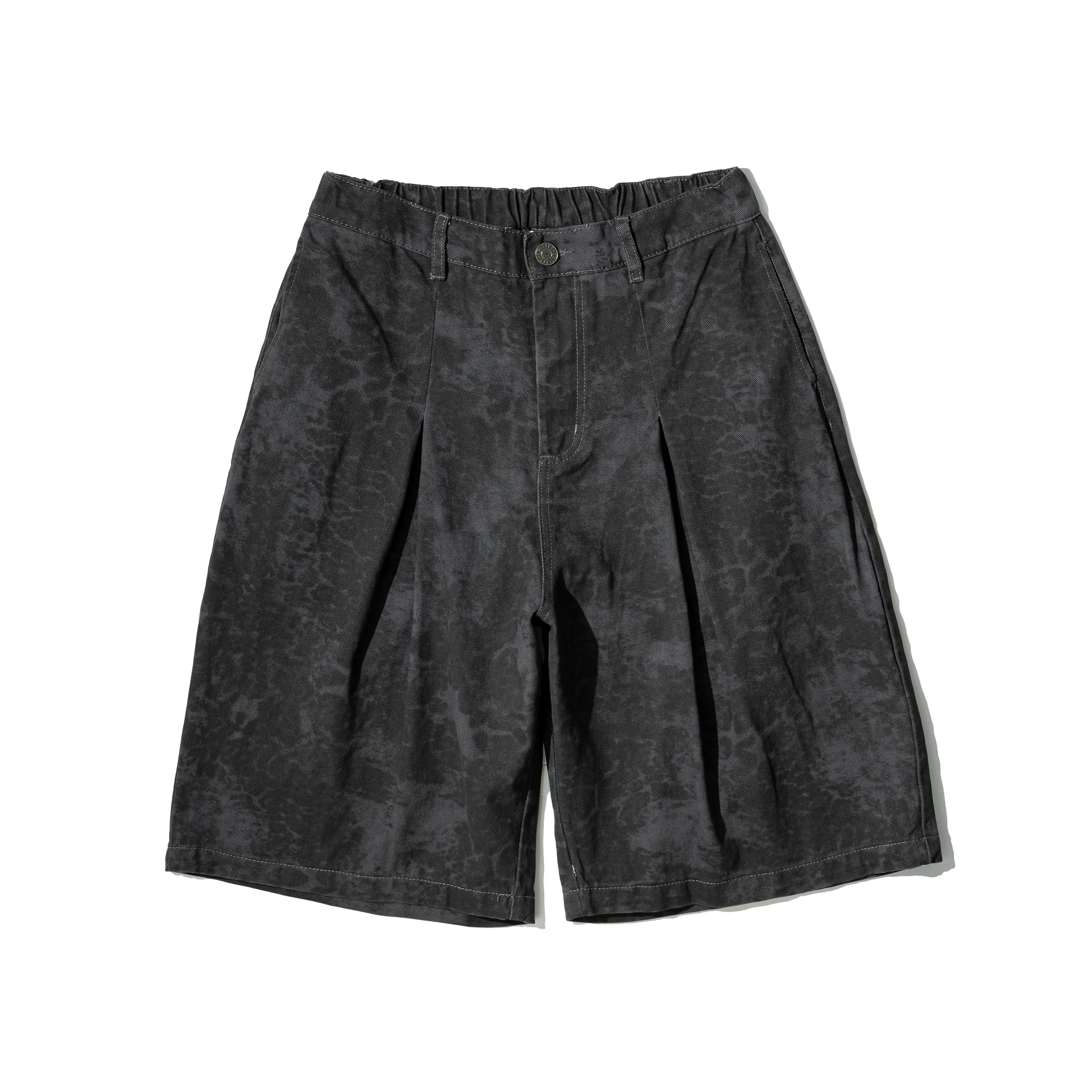 【車庫服飾】AGILITY Leopard Pleated Cropped Pants 豹紋 水洗 七分褲 [LS04]