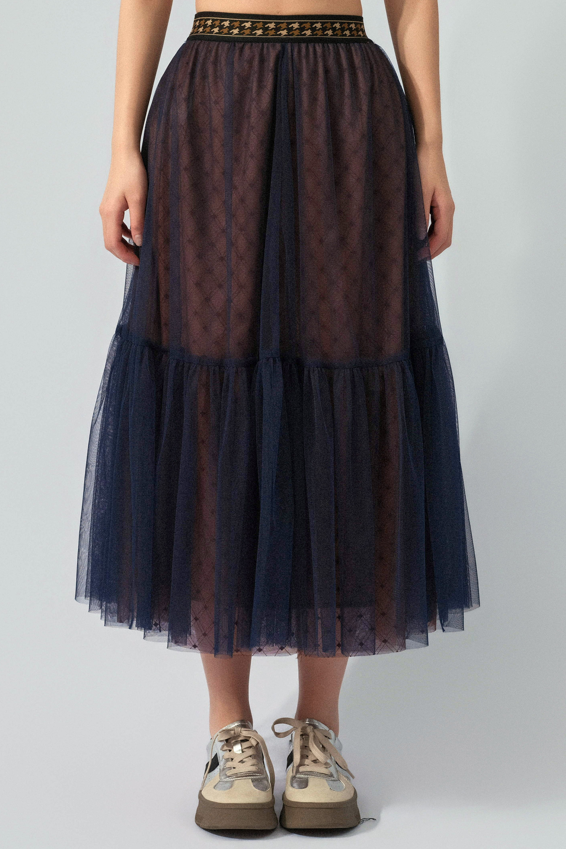 格紋底雙層蛋糕紗裙（預購產品）