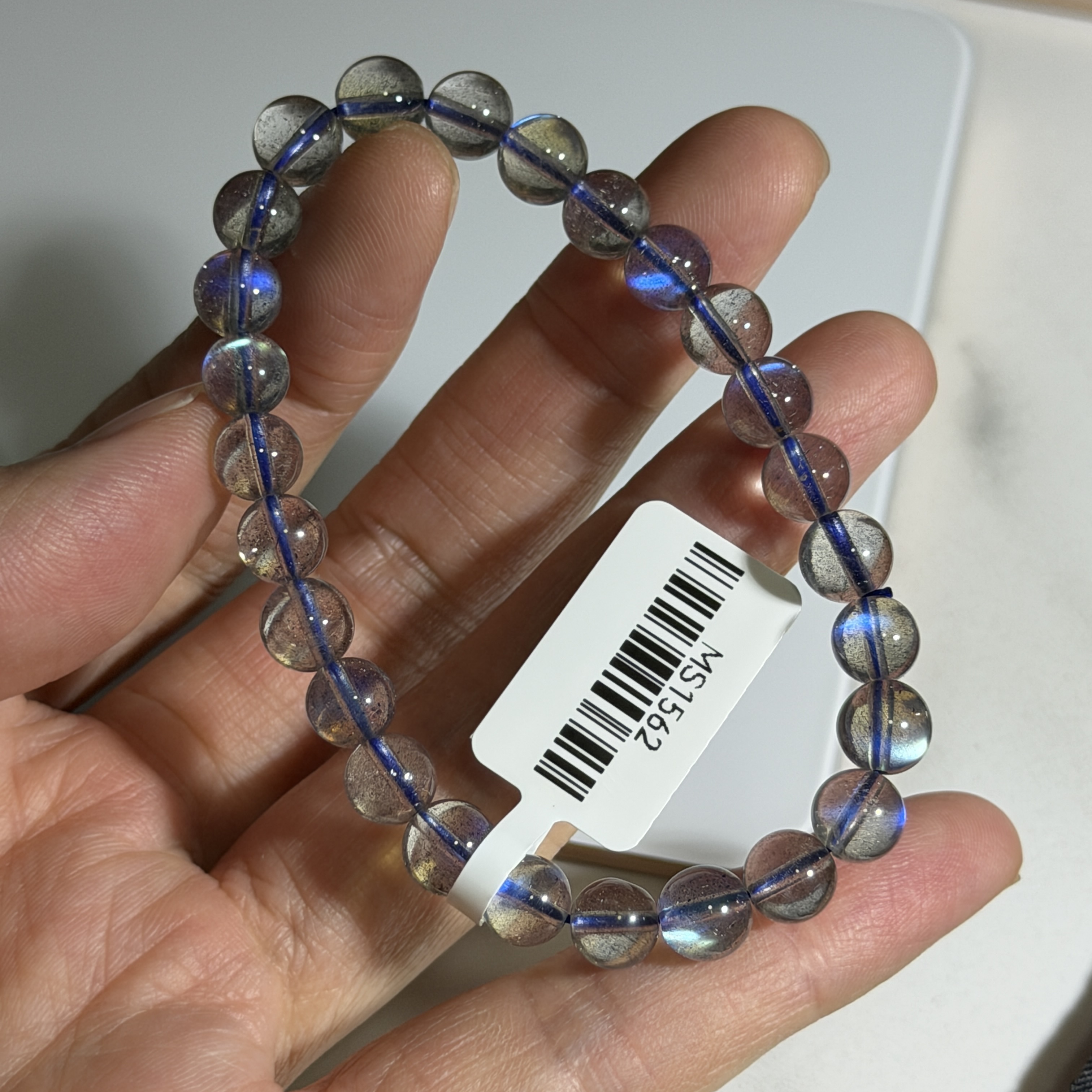 頂級藍光拉長石 約6.7mm MS1562