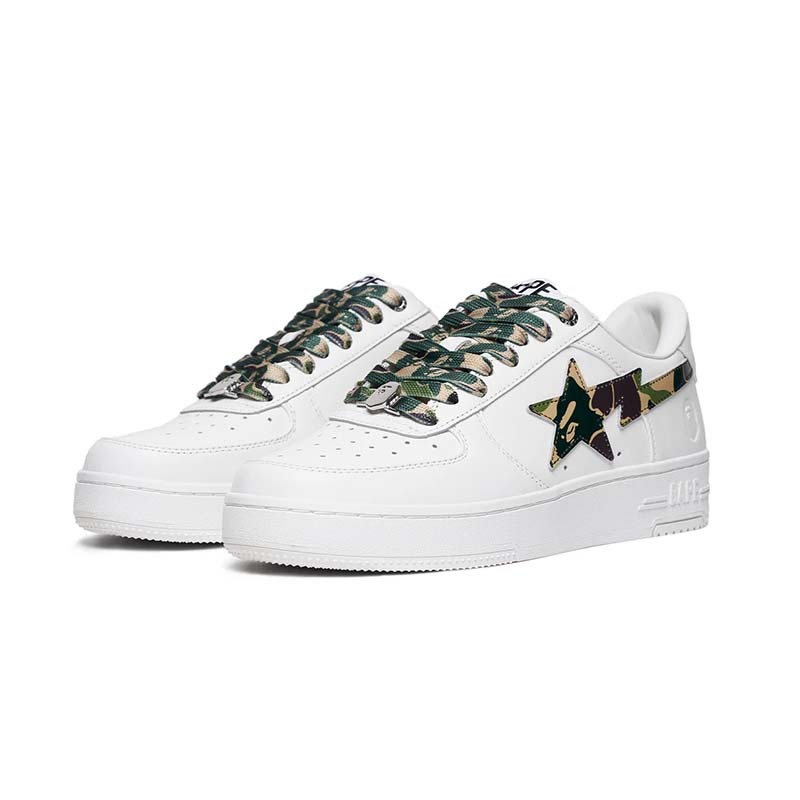 A Bathing Ape Abc Camo BAPE STA M1 綠迷彩 流星鞋 白色 男鞋 BAPE-630 [台灣現貨]
