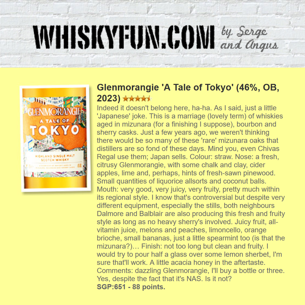 Glenmorangie A Tale of Tokyo 46%