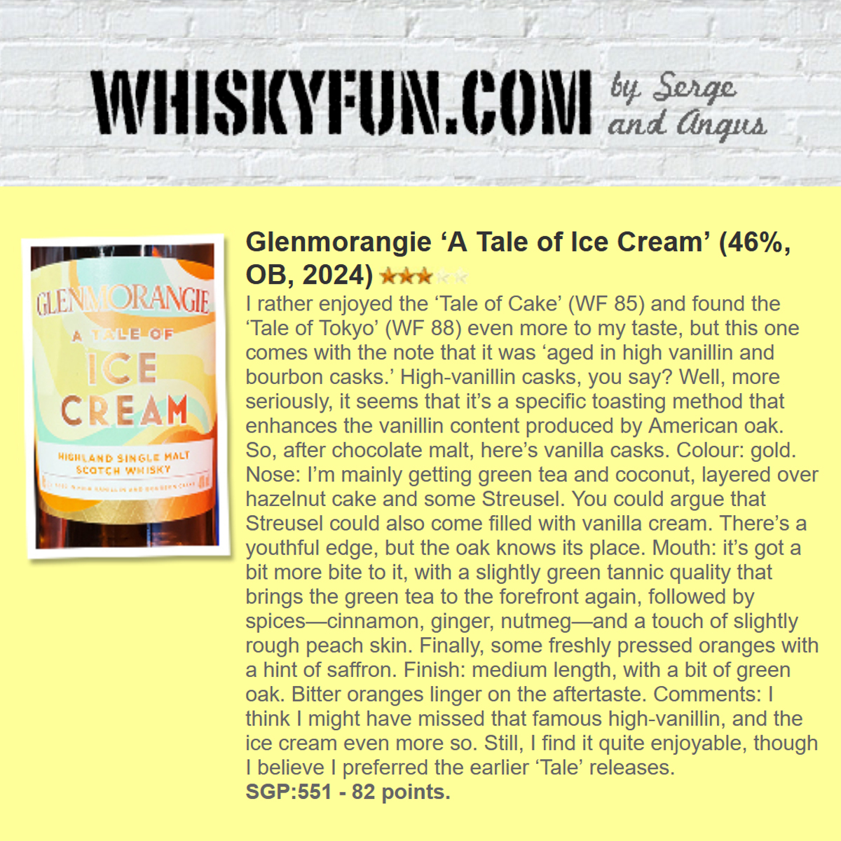 Glenmorangie A Tale Of Ice Cream 46%
